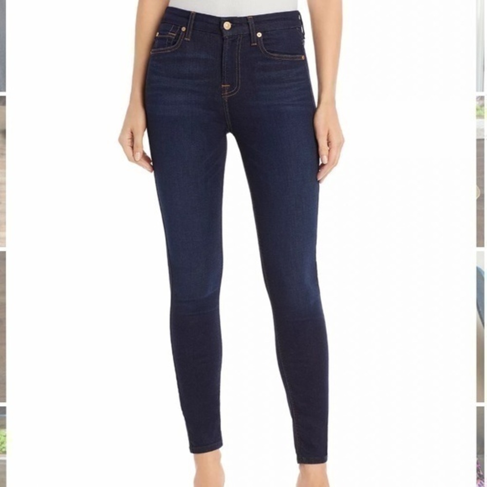 7 for all mankind the high waist  skinny jeans 25